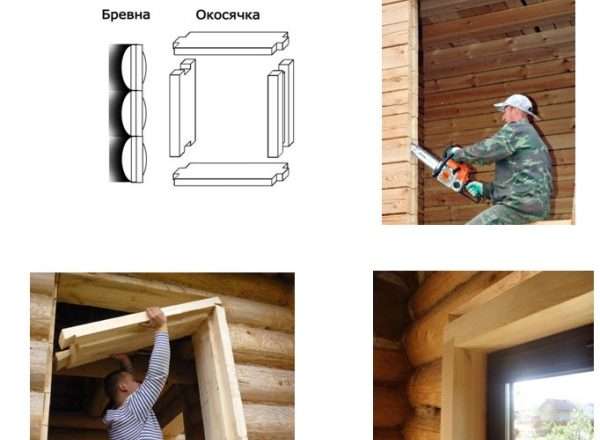 Как правильно выпилить окна и двери в срубе
